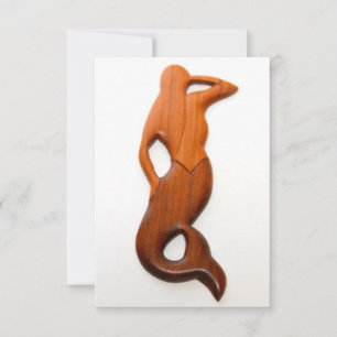 tan lookout mermaid invitation
