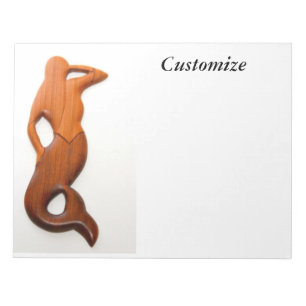 tan lookout mermaid notepad