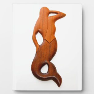 tan lookout mermaid plaque