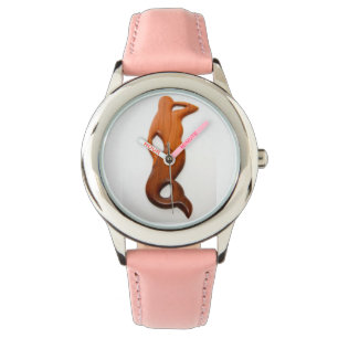 tan mermaid pink watch