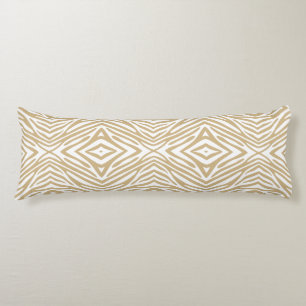 Tan Neutral Zebra Body Cushion