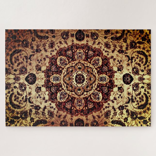 Tan Oriental Rug Jigsaw Puzzle (Horizontal)