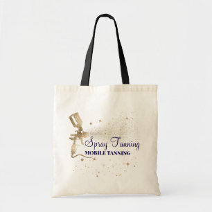 Tan Paint Spray Tanning navy gold Tote Bag