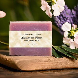 Tan Parchment Paper Style Soap Belly Band Invitation Belly Band