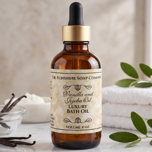 Tan parchment paper style soap cosmetic
