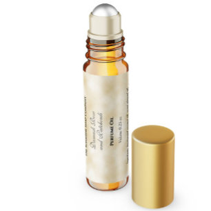 Tan Parchment Style Perfume Roller Bottle label