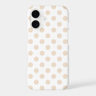 Tan polka dots