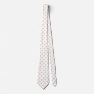 Tan polka dots tie