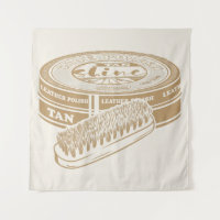 Tan shoepolish tin pop art