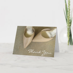 Tan Shoes Thank You Cards
