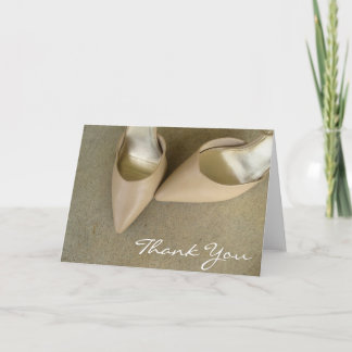 Tan Shoes Thank You Cards