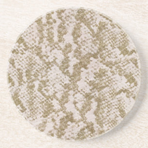 Tan Snake Skin.jpg Coaster