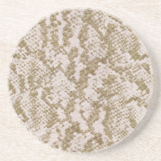 Tan Snake Skin.jpg Coaster (Front)