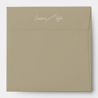 Tan Solid Stationery Coloured Envelope