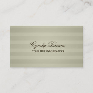 Tan Stripe Business Card