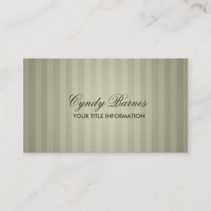 Tan Stripe Business Card