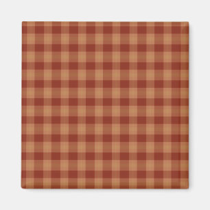Tan Tartan Magnet