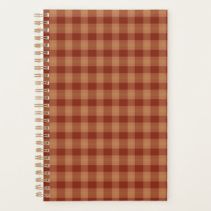 Tan Tartan Planner