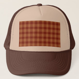 Tan Tartan Trucker Hat