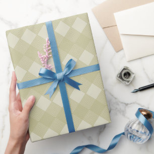 Tan Taupe Diamonds Geometric Circuit Pattern Wrapping Paper