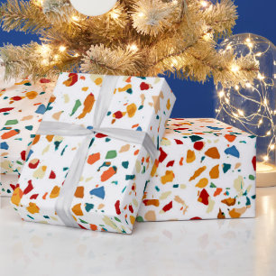 Tan Terrazzo Wrapping Paper