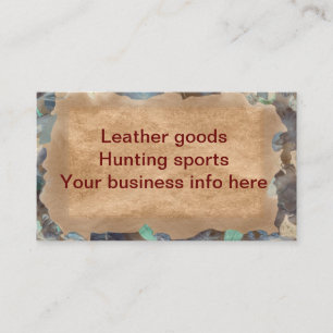 Tan texture writing paper looks like animal hide business card
