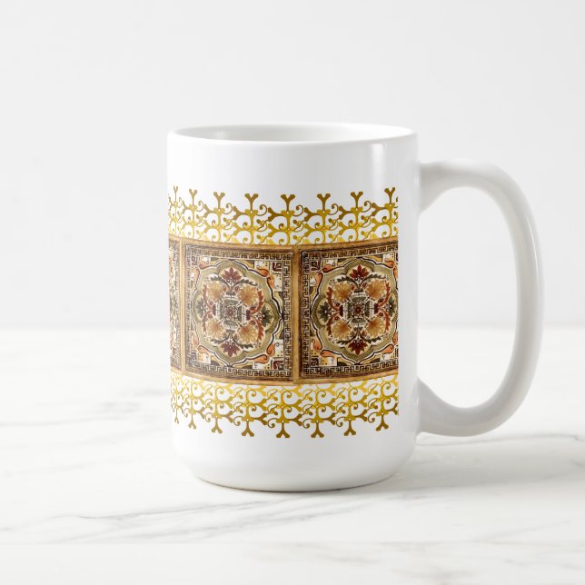 Tan Tile Mug (Right)