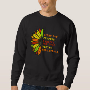 Tan Volleyball & Puppies Nacho Lucha Libre Wrestl Sweatshirt