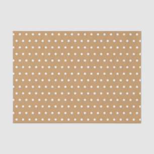 TAN & WHITE POLKA DOTS TISSUE PAPER