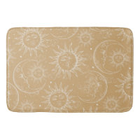 Tan & White Vintage Celestial Sun Moon Stars