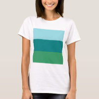 Tanager Turquoise, Teal Blue and Kelly Green Horiz