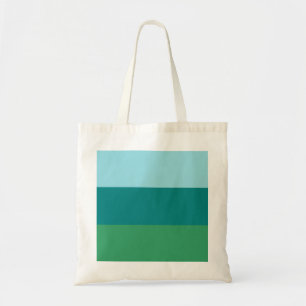 Tanager Turquoise, Teal Blue and Kelly Green Horiz Tote Bag