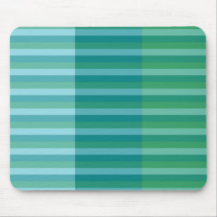 Tanager Turquoise, Teal Blue and Kelly Green Line Mouse Pad