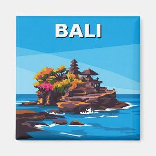 Tanah Lot Bali Indonesia Travel Abstract Magnet