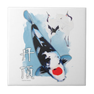 Tancho koi tile
