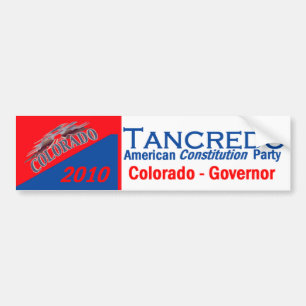 TANCREDO 2010 Bumper Sticker