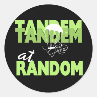 Tandem at Random Classic Round Sticker