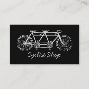 Tandem Bicycle, Cycling, Bicyclist Business Card