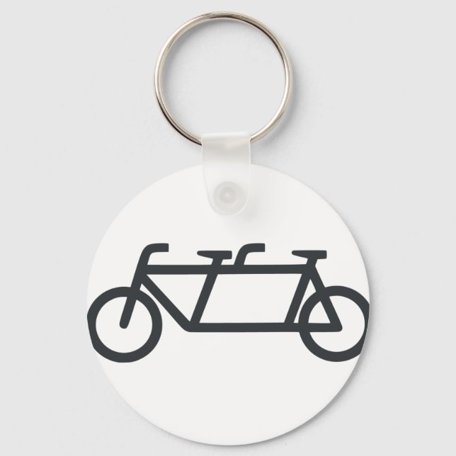 Tandem Bicycle Key Ring (Front)