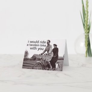 tandem bike card