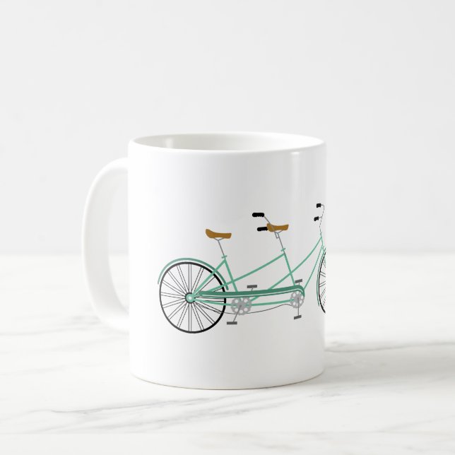 Tandem Bike Coffee Mug (Front Left)