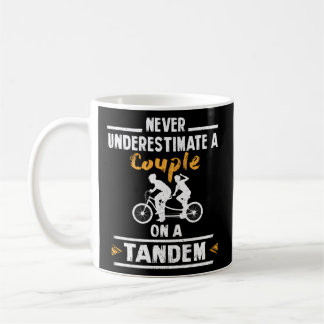 Tandem Bike Cycling Two Person Bicycle Biking Coffee Mug