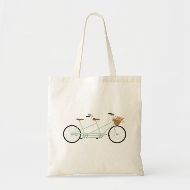 Tandem Bike Tote Bag (Front)