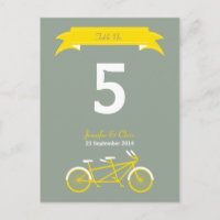 Tandem Bike (Yellow / Grey) Table Number