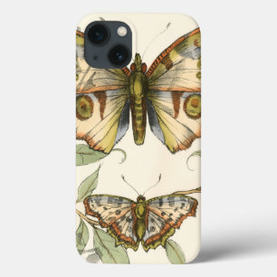 Tandem Butterflies Over Green Leaves iPhone 13 Case
