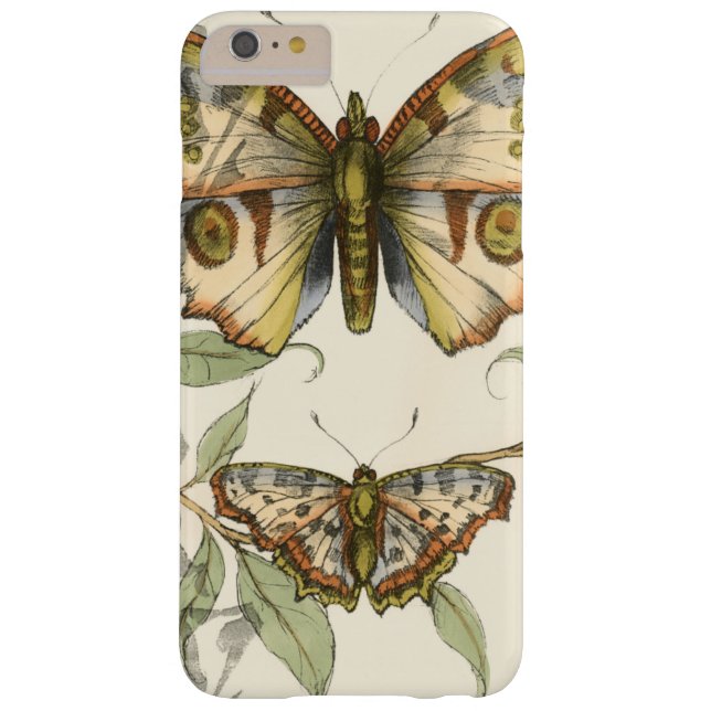 Tandem Butterflies Over Green Leaves Case-Mate iPhone Case (Back)