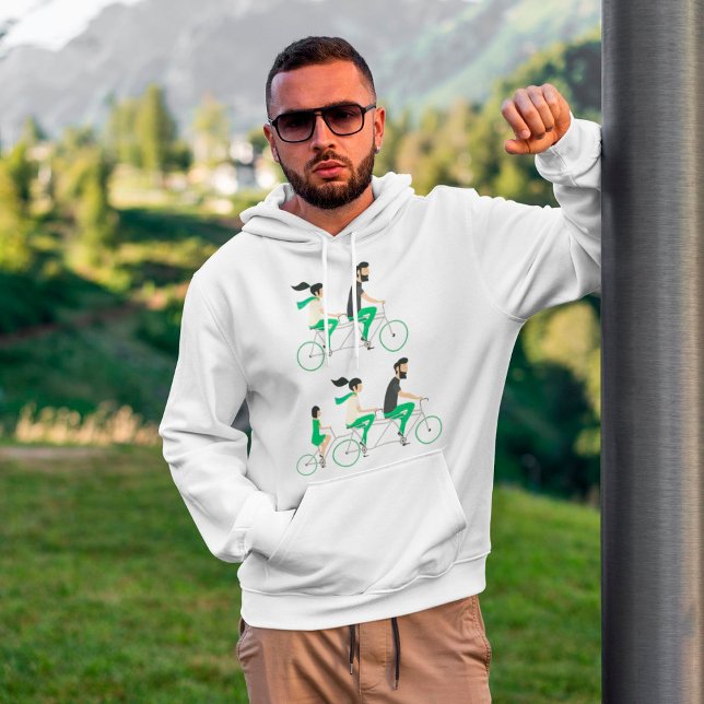 Tandem Cyclists Hoodie (Creator Uploaded)
