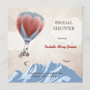 TANDEM LOVE DREAM Bridal Shower Invitation