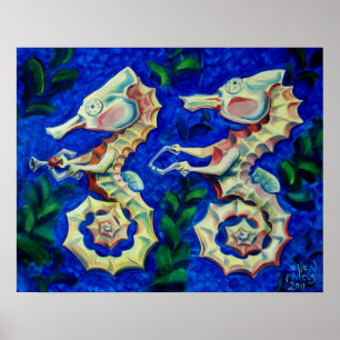 Tandem SeaHorse Poster