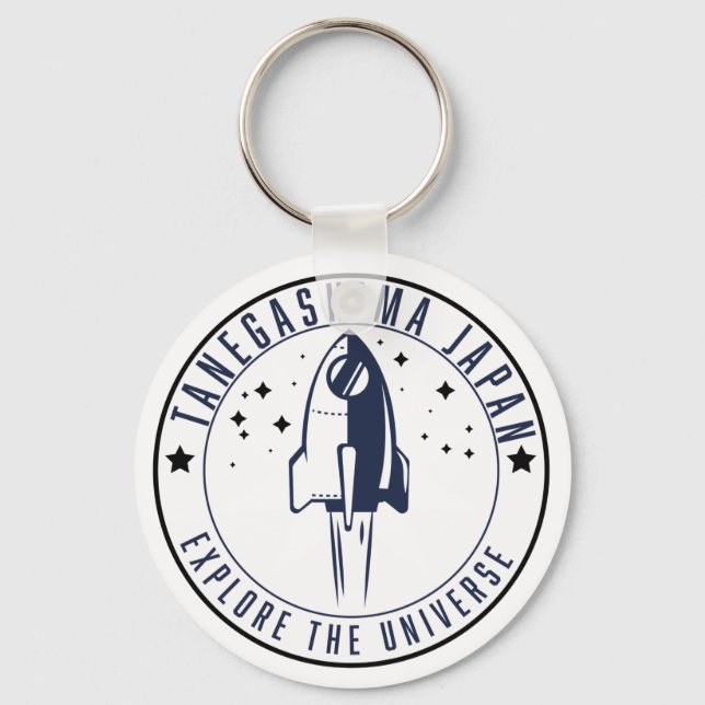 Tanegashima Japan Explore the Universe  Key Ring (Front)